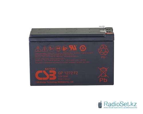 Аккумулятор CSB GP1272 F2 (12V28W) 12В 7,2Ач